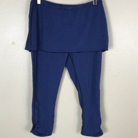 Prana Estella Capri Legging W/Skirt Yoga Fitness - Picture 2 of 6